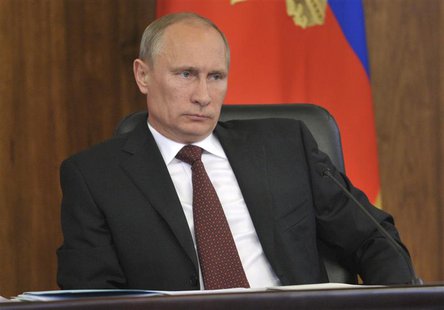 Russian President Vladimir Putin attends a meeting during his visit to Khabarovsk August 29, 2013. REUTERS/Aleksey Nikolskyi/RIA Novosti/Kre Russian President Vladimir Putin attends a meeting during his visit to Khabarovsk August 29, 2013. REUTERS/Aleksey Nikolskyi/RIA Novosti/Kre