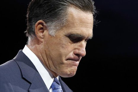 Former U.S. presidential candidate Mitt Romney pauses during remarks to the Conservative Political Action Conference (CPAC) in National Harb Former U.S. presidential candidate Mitt Romney pauses during remarks to the Conservative Political Action Conference (CPAC) in National Harb