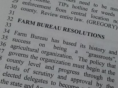 15 county Farm Bureau chairmen or vice chairmen took part in the State Resolutions Committee process, representing county Farm Bureaus from across the state. (SDFB.org) 15 county Farm Bureau chairmen or vice chairmen took part in the State Resolutions Committee process, representing county Farm Bureaus from across the state. (SDFB.org)