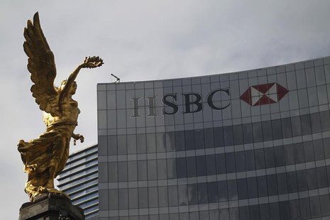 The Angel of Independence is seen near a HSBC building in Mexico City, December 11, 2012. REUTERS/Edgard Garrido The Angel of Independence is seen near a HSBC building in Mexico City, December 11, 2012. REUTERS/Edgard Garrido