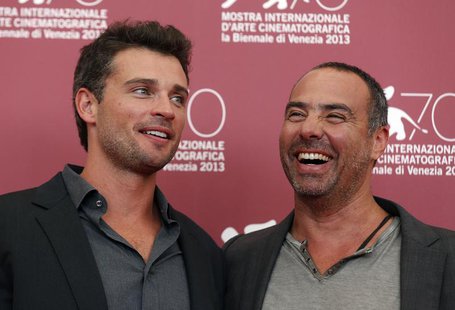 Actor Tom Welling (L) and director Peter Landesman (R) pose during a photocall for their movie "Parkland" at the 70th Venice Film Festival i Actor Tom Welling (L) and director Peter Landesman (R) pose during a photocall for their movie "Parkland" at the 70th Venice Film Festival i