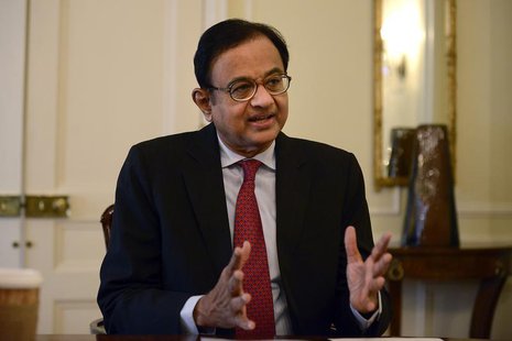 India's Finance Minister Palaniappan Chidambaram speaks during a news conference in New York, April 17, 2013. REUTERS/Keith Bedford India's Finance Minister Palaniappan Chidambaram speaks during a news conference in New York, April 17, 2013. REUTERS/Keith Bedford