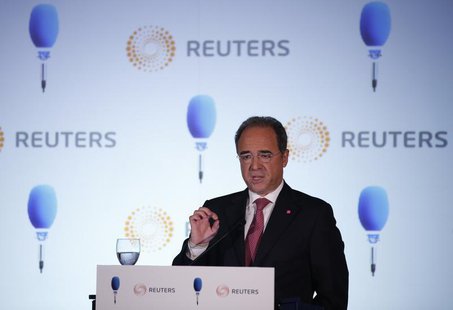Millennium BCP bank CEO Nuno Amado speaks during a conference organised by Reuters and TSF radio in Lisbon May 30, 2013. REUTERS/Rafael Marc Millennium BCP bank CEO Nuno Amado speaks during a conference organised by Reuters and TSF radio in Lisbon May 30, 2013. REUTERS/Rafael Marc