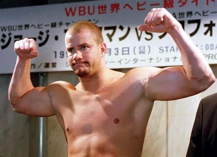 HIV infected heavyweight boxer and former WBO champion Tommy Morrison of the United States poses during a weigh-in in Tokyo in this November HIV infected heavyweight boxer and former WBO champion Tommy Morrison of the United States poses during a weigh-in in Tokyo in this November