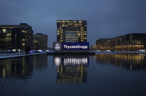 The headquarters of Germany's industrial conglomerate ThyssenKrupp AG is pictured before its annual news conference in Essen December 11, 20 The headquarters of Germany's industrial conglomerate ThyssenKrupp AG is pictured before its annual news conference in Essen December 11, 20