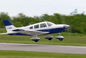 Plane lands Plane lands