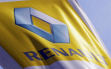 The Renault automaker company logo is displayed outside a car dealership in Bordeaux, Southwestern France, March 1,2013. REUTERS/Regis Duvig The Renault automaker company logo is displayed outside a car dealership in Bordeaux, Southwestern France, March 1,2013. REUTERS/Regis Duvig