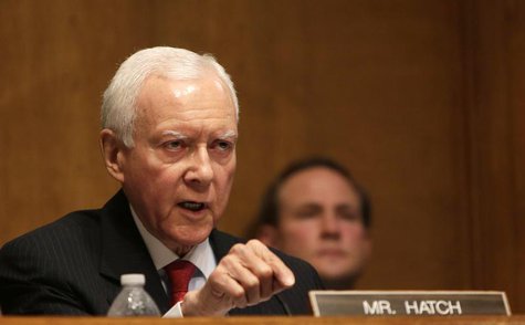 Senator Orrin Hatch (R-UT), the co-chair of the Senate Finance Committee, questions witnesses during testimony in Washington May 21, 2013. R Senator Orrin Hatch (R-UT), the co-chair of the Senate Finance Committee, questions witnesses during testimony in Washington May 21, 2013. R