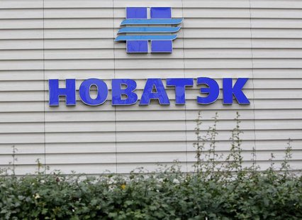 A company logo is seen at the sales office of Novatek, Russia's largest independent natural gas producer, in Moscow September 16, 2012. REUT A company logo is seen at the sales office of Novatek, Russia's largest independent natural gas producer, in Moscow September 16, 2012. REUT