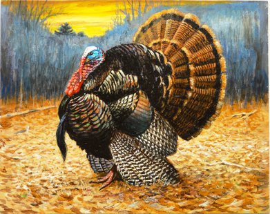 2014 Wild Turkey Stamp by Virgil Beck of Stevens Point 2014 Wild Turkey Stamp by Virgil Beck of Stevens Point