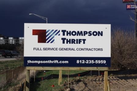 Thompson Thrift Sign Thompson Thrift Sign