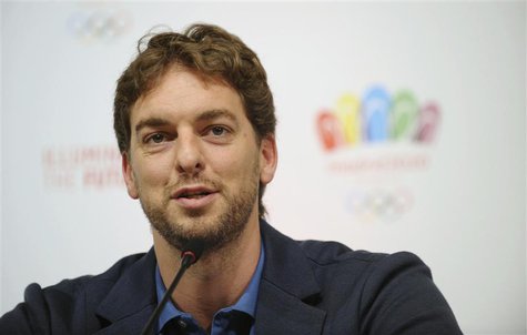 Spain's basketball player Pau Gasol attends a news conference in Buenos Aires September 5, 2013. REUTERS/Charly Diaz Azcue Spain's basketball player Pau Gasol attends a news conference in Buenos Aires September 5, 2013. REUTERS/Charly Diaz Azcue