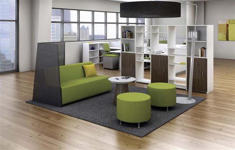The Currency workwall office seating area designed by furniture manufacturer Steelcase Inc is seen in this undated handout photo. REUTERS/St The Currency workwall office seating area designed by furniture manufacturer Steelcase Inc is seen in this undated handout photo. REUTERS/St