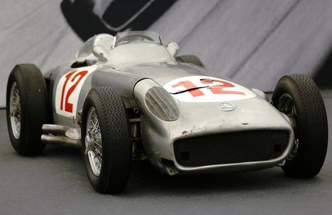 The Mercedes-Benz W196 einsitzer is pictured ahead of its auction by Bonhams at the Goodwood Festival of Speed at Goodwood near Chichester i The Mercedes-Benz W196 einsitzer is pictured ahead of its auction by Bonhams at the Goodwood Festival of Speed at Goodwood near Chichester i