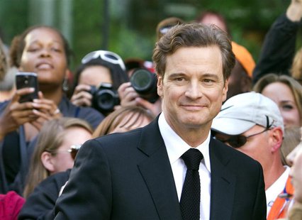 British actor Colin Firth arrives for the film premiere of "Railway Man" at the 38th Toronto International Film Festival in Toronto Septembe British actor Colin Firth arrives for the film premiere of "Railway Man" at the 38th Toronto International Film Festival in Toronto Septembe