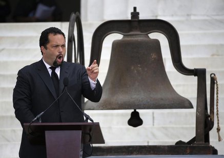 Benjamin Jealous, president and CEO of NAACP, speaks during a ceremony marking the 50th anniversary of Martin Luther King's "I have a dream" Benjamin Jealous, president and CEO of NAACP, speaks during a ceremony marking the 50th anniversary of Martin Luther King's "I have a dream"