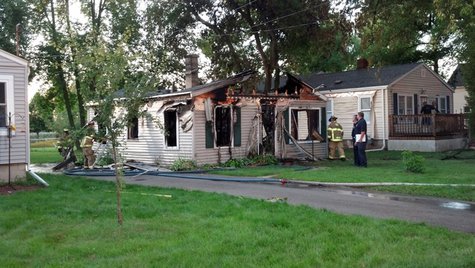 House in the 1400 block of Bismark Street in Allouez damaged by fire early Sunday. (Photo by: FOX 11). House in the 1400 block of Bismark Street in Allouez damaged by fire early Sunday. (Photo by: FOX 11).
