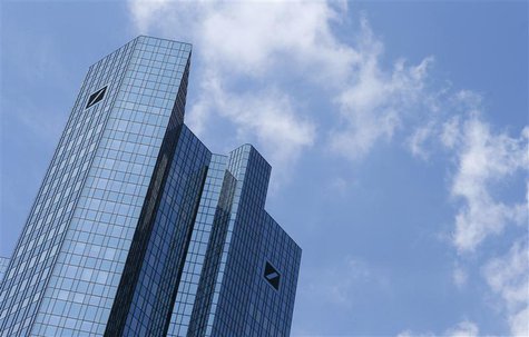 The headquarters of Deutsche Bank AG is pictured in Frankfurt May 25, 2013. REUTERS/Ralph Orlowski The headquarters of Deutsche Bank AG is pictured in Frankfurt May 25, 2013. REUTERS/Ralph Orlowski