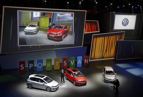 Hans-Jakob Neusser, Chief developer of Volkswagen AG presents the new "Sports Van" during the Volkswagen group night at the Frankfurt motor Hans-Jakob Neusser, Chief developer of Volkswagen AG presents the new "Sports Van" during the Volkswagen group night at the Frankfurt motor