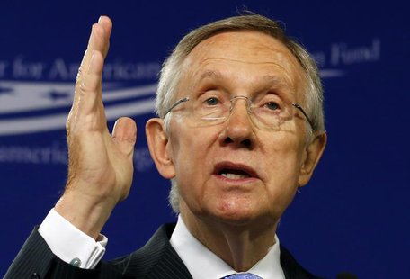 Senate Majority Leader Harry Reid (D-NV) speaks about "Ending Senate Gridlock" at the Center for American Progress Action Fund in Washington Senate Majority Leader Harry Reid (D-NV) speaks about "Ending Senate Gridlock" at the Center for American Progress Action Fund in Washington