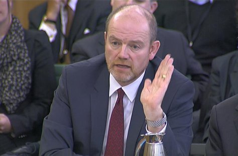 Former director general of the BBC, Mark Thompson is seen attending a Public Accounts Committee (PAC) hearing at Parliament, in this still i Former director general of the BBC, Mark Thompson is seen attending a Public Accounts Committee (PAC) hearing at Parliament, in this still i
