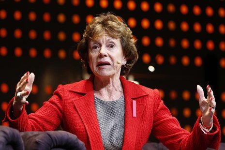 Neelie Kroes, European Commission vice-president for the Digital Agenda, attends the LeWeb technology conference December 5, 2012 in Aubervi Neelie Kroes, European Commission vice-president for the Digital Agenda, attends the LeWeb technology conference December 5, 2012 in Aubervi