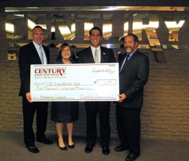 Century Bank and Trust donation to Community Health Center of Branch County Foundation as presenting sponsor for 2013 Gala Century Bank and Trust donation to Community Health Center of Branch County Foundation as presenting sponsor for 2013 Gala