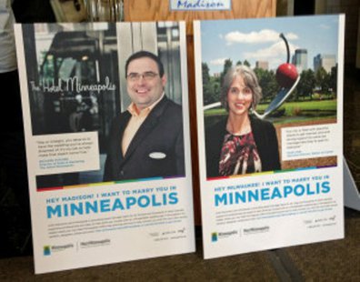 Minneapolis posters promoting gay marriage tourism (Photo: Wisconsin Radio Network) Minneapolis posters promoting gay marriage tourism (Photo: Wisconsin Radio Network)