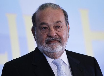Mexican billionaire Carlos Slim looks on before he gives a speech at Mexico's school of engineers during an event to mark the 50th anniversa Mexican billionaire Carlos Slim looks on before he gives a speech at Mexico's school of engineers during an event to mark the 50th anniversa