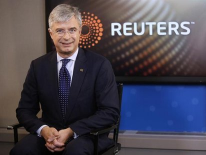Hubert Joly, President and CEO of Best Buy, sits in the Reuters Television studio after an interview, in New York, November 14, 2012. REUTER Hubert Joly, President and CEO of Best Buy, sits in the Reuters Television studio after an interview, in New York, November 14, 2012. REUTER