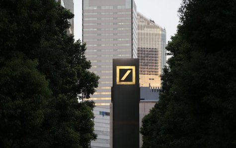 A logo of Deutsche Bank AG is seen in Tokyo September 9, 2013. REUTERS/Toru Hanai A logo of Deutsche Bank AG is seen in Tokyo September 9, 2013. REUTERS/Toru Hanai