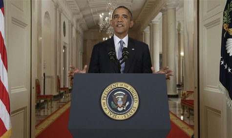 U.S. President Barack Obama addresses the nation about the situation in Syria from the East Room at the White House in Washington, September U.S. President Barack Obama addresses the nation about the situation in Syria from the East Room at the White House in Washington, September