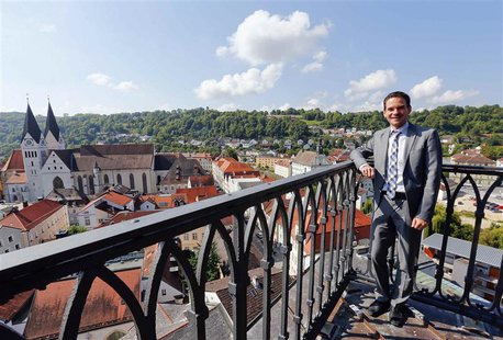 Andreas Steppberger, mayor of Eichstaett, poses on the city's townhall tower August 29, 2013. REUTERS/Michael Dalder Andreas Steppberger, mayor of Eichstaett, poses on the city's townhall tower August 29, 2013. REUTERS/Michael Dalder