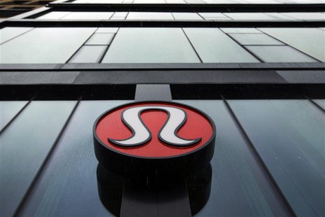 A Lululemon Athletica logo is seen outside one of the company's stores in New York, March 19, 2013. REUTERS/Lucas Jackson A Lululemon Athletica logo is seen outside one of the company's stores in New York, March 19, 2013. REUTERS/Lucas Jackson