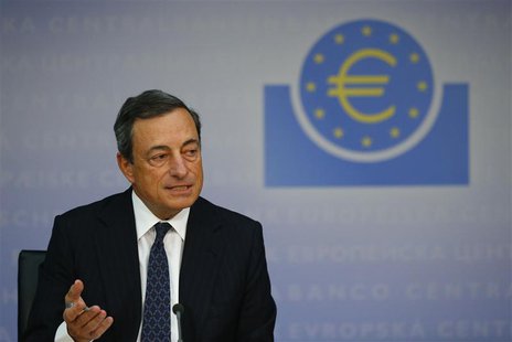 Mario Draghi, President of the European Central Bank (ECB) answers reporters questions during the ECB's monthly press conference in Frankfur Mario Draghi, President of the European Central Bank (ECB) answers reporters questions during the ECB's monthly press conference in Frankfur