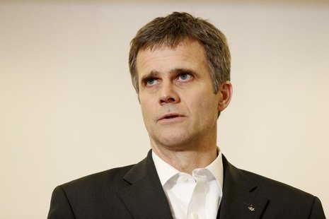Statoil's CEO Helge Lund holds a news conference at the center for relatives of the hostages in Algeria, which has been established near the Statoil's CEO Helge Lund holds a news conference at the center for relatives of the hostages in Algeria, which has been established near the