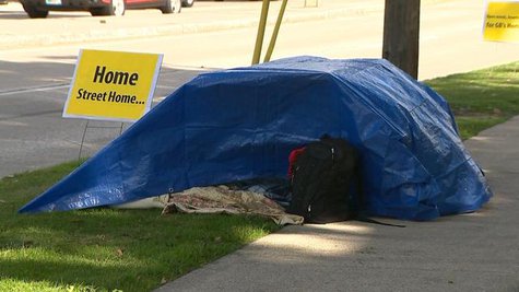 Homelessness in Green Bay (Photo by: FOX 11). Homelessness in Green Bay (Photo by: FOX 11).