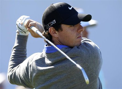 Rory McIlroy of Northern Ireland tees off on the first hole during the second round of the BMW Championship golf tournament at the Conway Fa Rory McIlroy of Northern Ireland tees off on the first hole during the second round of the BMW Championship golf tournament at the Conway Fa
