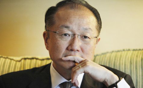 World Bank President Jim Yong Kim reacts during an interview with Reuters in Santiago July 5, 2013. REUTERS/Carlos Vera World Bank President Jim Yong Kim reacts during an interview with Reuters in Santiago July 5, 2013. REUTERS/Carlos Vera