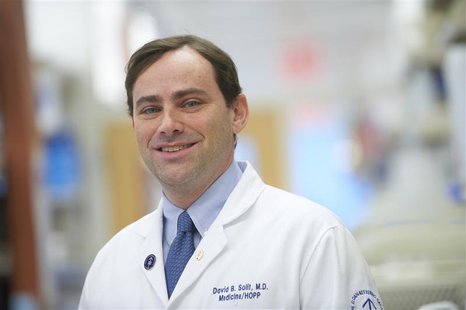 Dr. David Solit is pictured at the Memorial Sloan-Kettering Cancer Center in New York in this undated handout photo. REUTERS/Memorial Sloan- Dr. David Solit is pictured at the Memorial Sloan-Kettering Cancer Center in New York in this undated handout photo. REUTERS/Memorial Sloan-