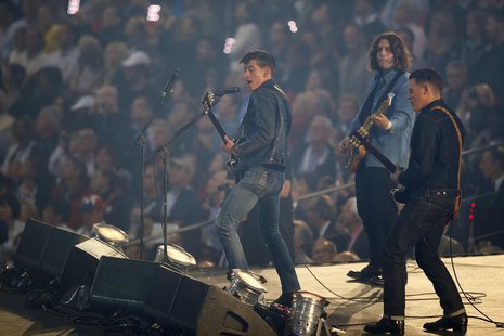 Members of the band Arctic Monkeys perform during the opening ceremony of the London 2012 Olympic Games at the Olympic Stadium July, 27, 201 Members of the band Arctic Monkeys perform during the opening ceremony of the London 2012 Olympic Games at the Olympic Stadium July, 27, 201