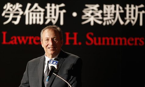 Lawrence H. Summers, ex-Director of the White House's National Economic Council, gives a speech during a business forum "The United States, Lawrence H. Summers, ex-Director of the White House's National Economic Council, gives a speech during a business forum "The United States,