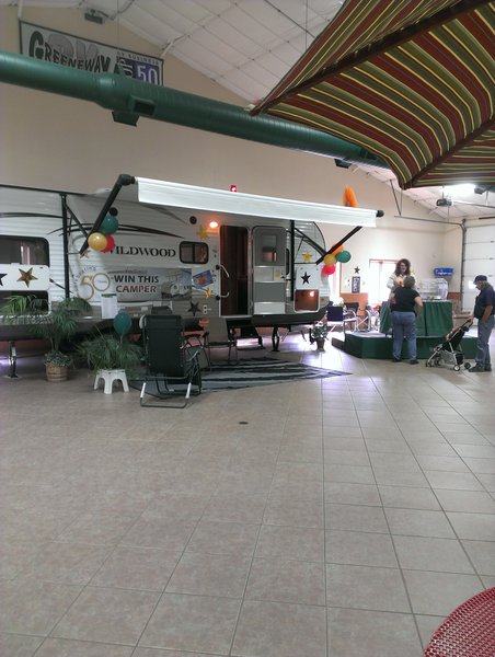 Greenway gave away this camper as part of their 50th anniversary