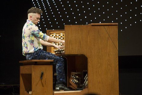 American organist Cameron Carpenter performs during the 2013 Beethoven Festival in Bonn's Telekom Forum September 14, 2013 in this handout p American organist Cameron Carpenter performs during the 2013 Beethoven Festival in Bonn's Telekom Forum September 14, 2013 in this handout p