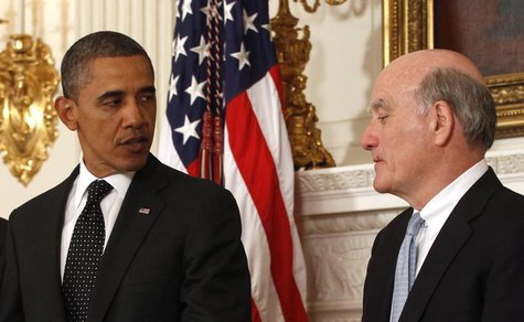U.S. President Barack Obama announces that Chief of Staff Bill Daley (R) is stepping down after only one year in office and will be replaced U.S. President Barack Obama announces that Chief of Staff Bill Daley (R) is stepping down after only one year in office and will be replaced