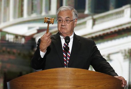 U.S. Rep. Barney Frank (D-MA) holds the gavel during the final session of the Democratic National Convention in Charlotte, North Carolina Se U.S. Rep. Barney Frank (D-MA) holds the gavel during the final session of the Democratic National Convention in Charlotte, North Carolina Se