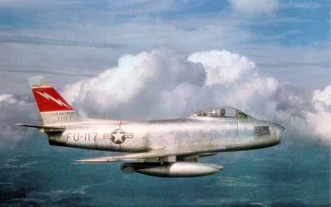 F-86 from the 388th Fighter-Bomber Wing. Etain-Rouvres AB, France. F-86 from the 388th Fighter-Bomber Wing. Etain-Rouvres AB, France.