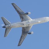 An Orbital Sciences L-1011 carrier aircraft takes off on a mission to launch NASA's IRIS spacecraft into low-Earth orbit from Vandenberg Air An Orbital Sciences L-1011 carrier aircraft takes off on a mission to launch NASA's IRIS spacecraft into low-Earth orbit from Vandenberg Air