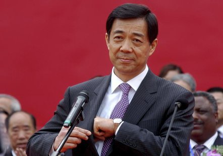 Bo Xilai, then China's Minister of Commerce, attends the opening ceremony of a China International SME fair in Zhengzhou April 26, 2007. REU Bo Xilai, then China's Minister of Commerce, attends the opening ceremony of a China International SME fair in Zhengzhou April 26, 2007. REU