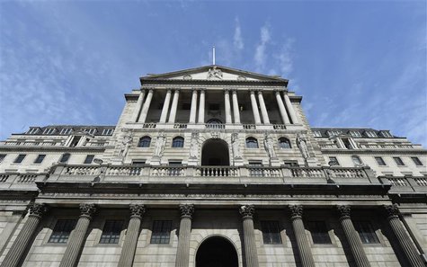 The Bank of England is seen in the City of London August 7, 2013. REUTERS/Toby Melville The Bank of England is seen in the City of London August 7, 2013. REUTERS/Toby Melville
